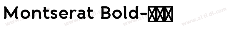 Montserat Bold字体转换